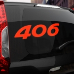 Наклейка Peugeot 406