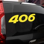 Наклейка Peugeot 406