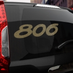 Наклейка Peugeot 806