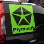 Наклейка Plymouth logo