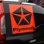 Наклейка Plymouth logo