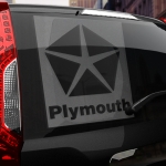 Наклейка Plymouth logo