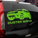 Наклейка RENAULT DUSTER МАФИЯ