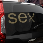 Наклейка SEX