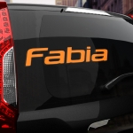 Наклейка SKODA Fabia