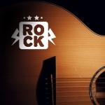 Наклейка Стикер рок на гитару