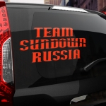 Наклейка Team Sundown Russia