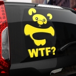 Наклейка винни-пух wtf