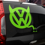 Наклейка VW злой