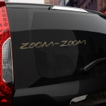 Наклейка Zoom-Zoom